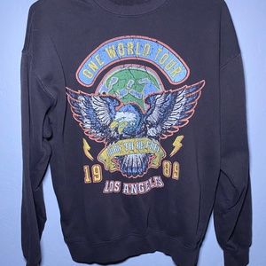 Black crew neck sweatshirt, size XS